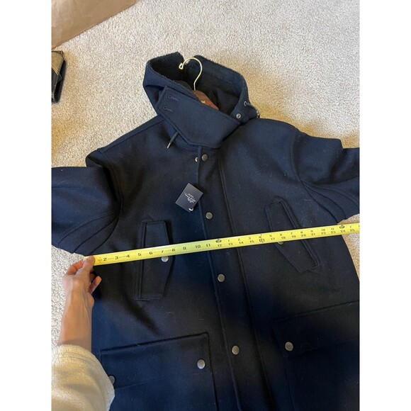 LL BEAN Men’s Wool Peacoat Parka - Picture 4 of 10